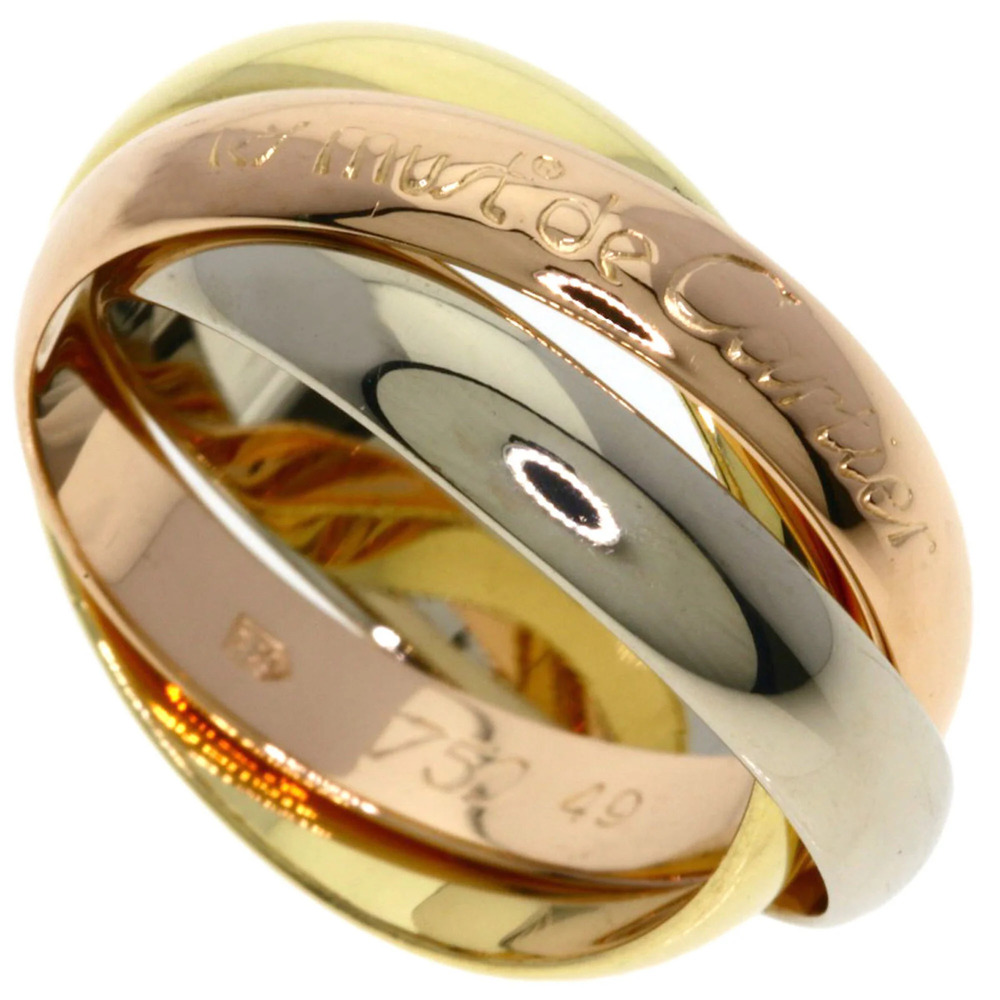 CARTIER Authentic 18k Gold Trinity Ring #49